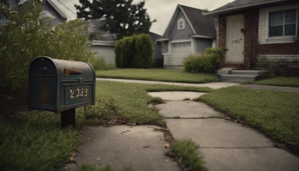 lackluster exterior unkempt yard